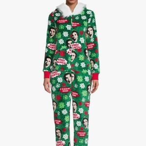 Buddy the Elf Women’s Pajama Union Suit One Piece, Green, 2X